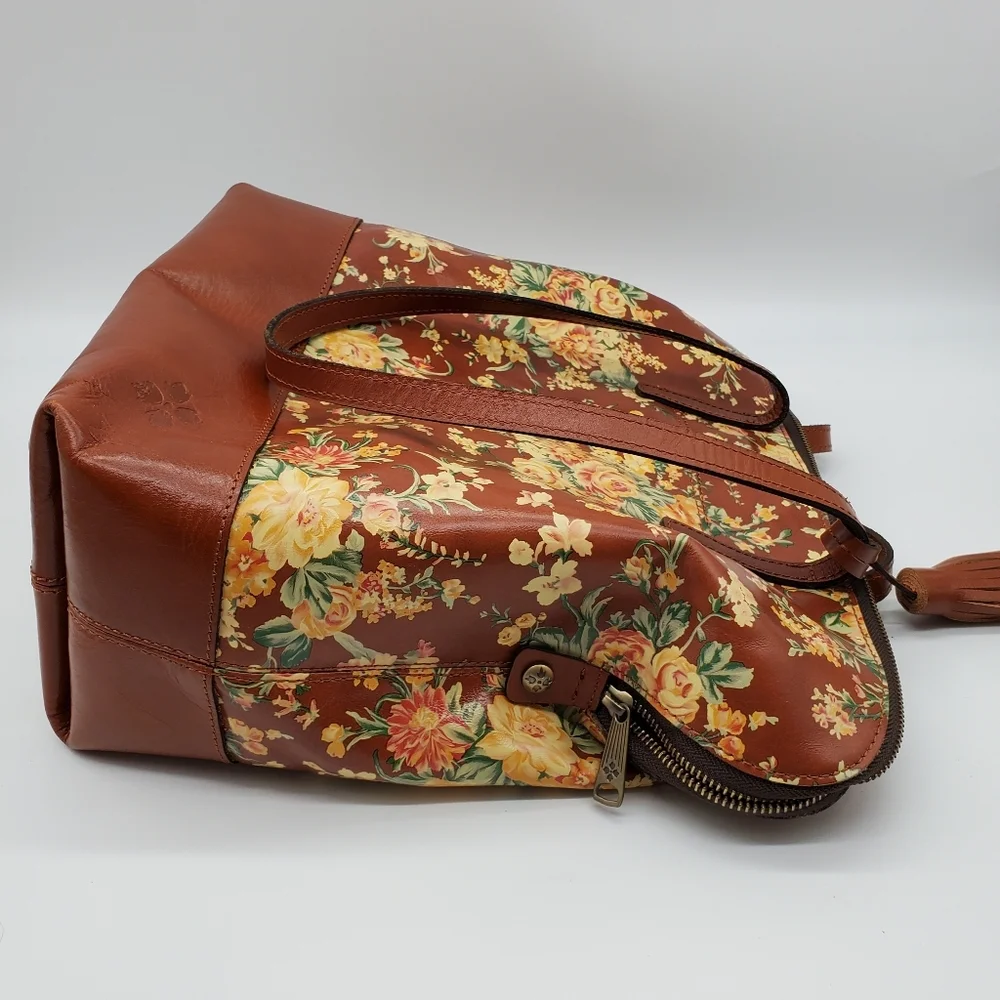 🔥Gorgeous Leather Patricia Nash Rochelle Satchel Shoulder Bag